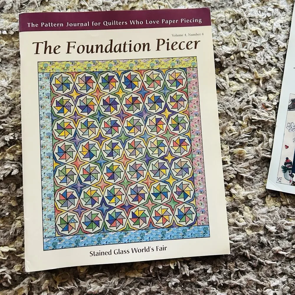 Lot of 5 The Foundation Piecer Quilt Pattern Journals Vintage Paper Piecing